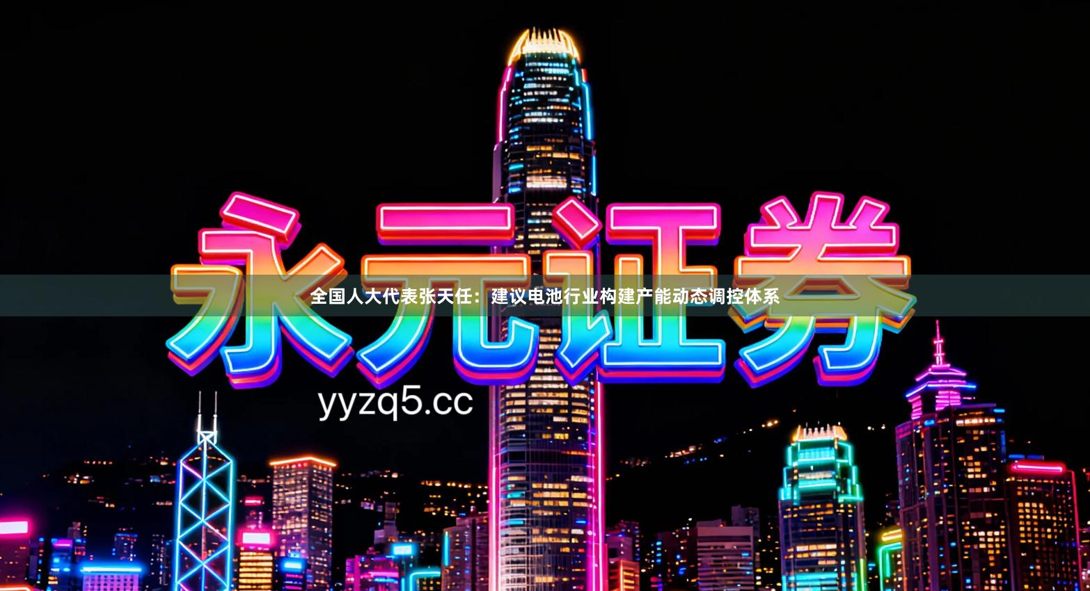 全国人大代表张天任：建议电池行业构建产能动态调控体系